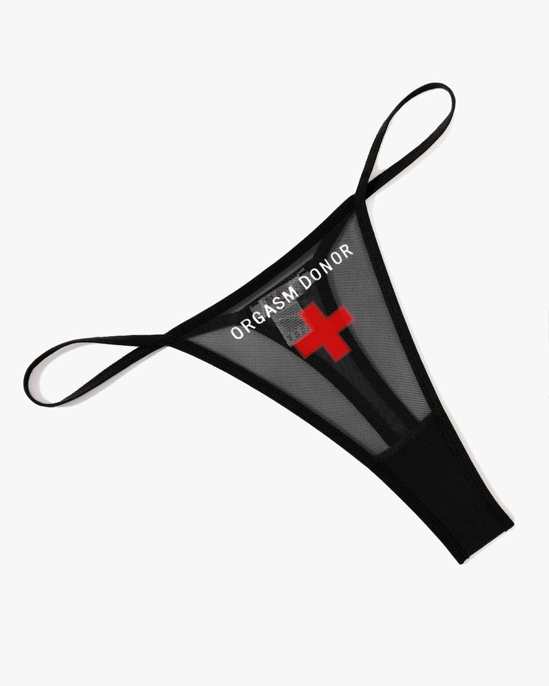 T-back Mesh Panties Black-style1 Lingeries-panties - Tophatter Daily Deals