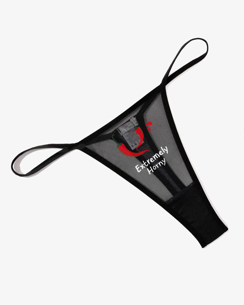 T-back Mesh Panties Black-style3 Lingeries-panties - Tophatter Daily Deals