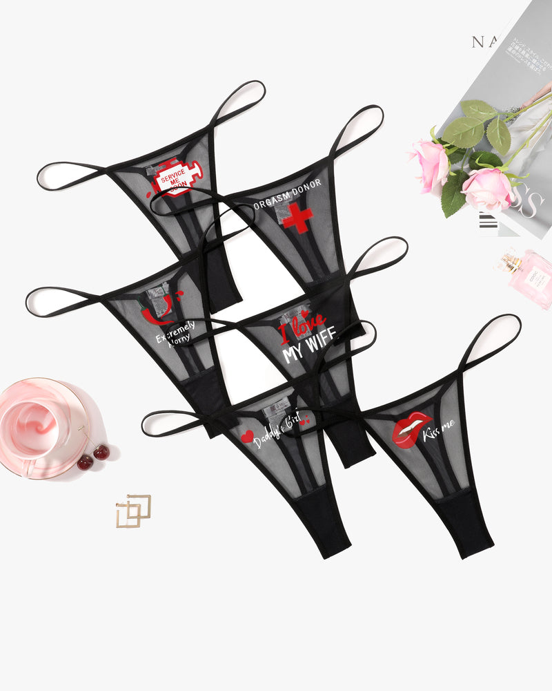 T-back Mesh Panties Lingeries-panties - Tophatter Daily Deals