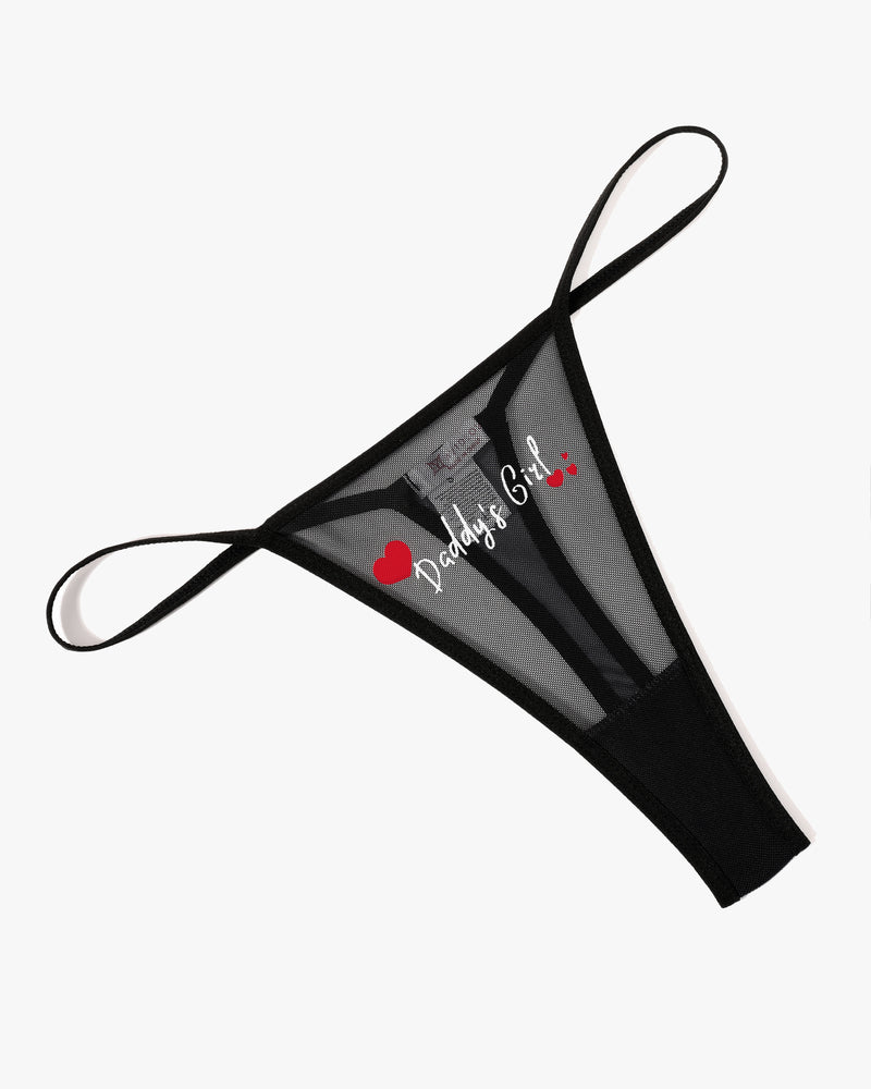 T-back Mesh Panties Black-style6 Lingeries-panties - Tophatter Daily Deals