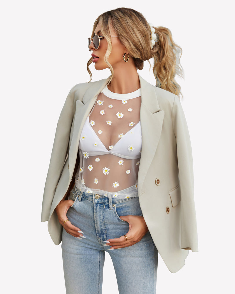 Mesh Tops See Through Shirts Lingeries-Crop tops - Tophatter Daily Deals