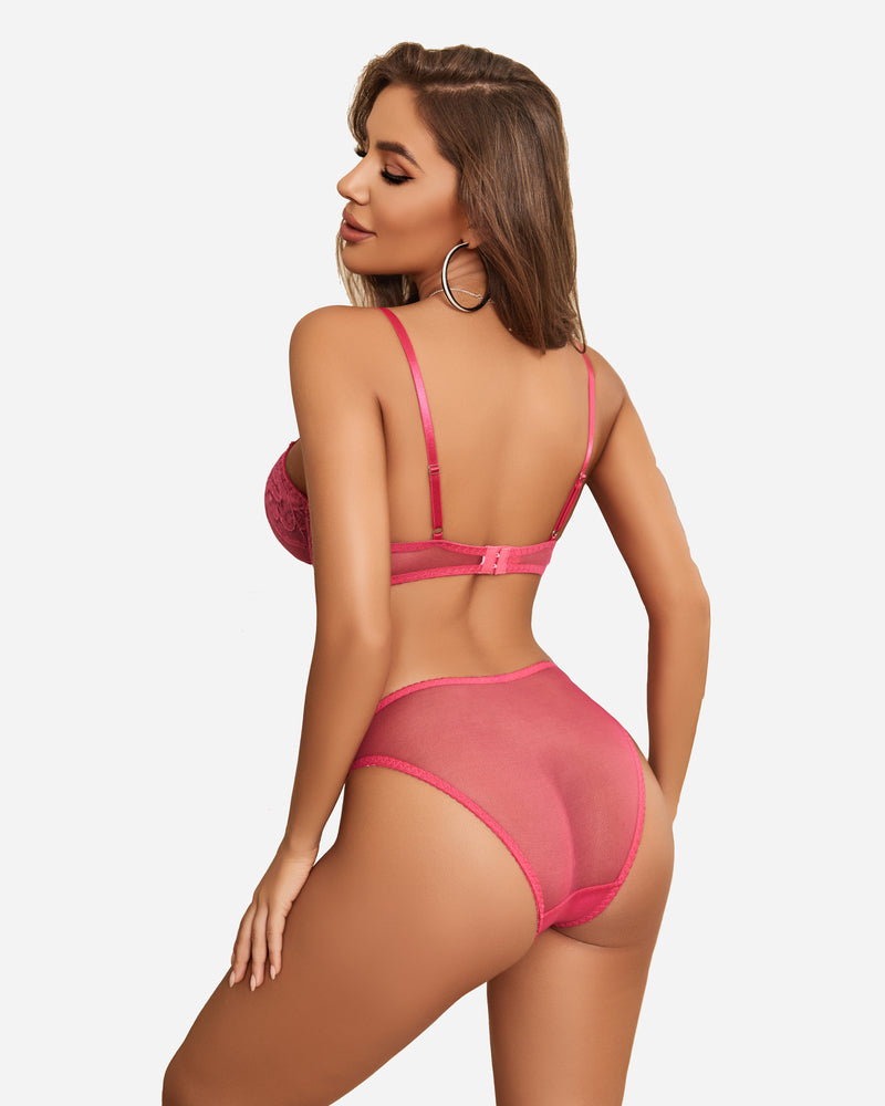 Lace Underwear Bra and Panty Sets Lingerie Sets-Bra Sets - Tophatter Daily Deals