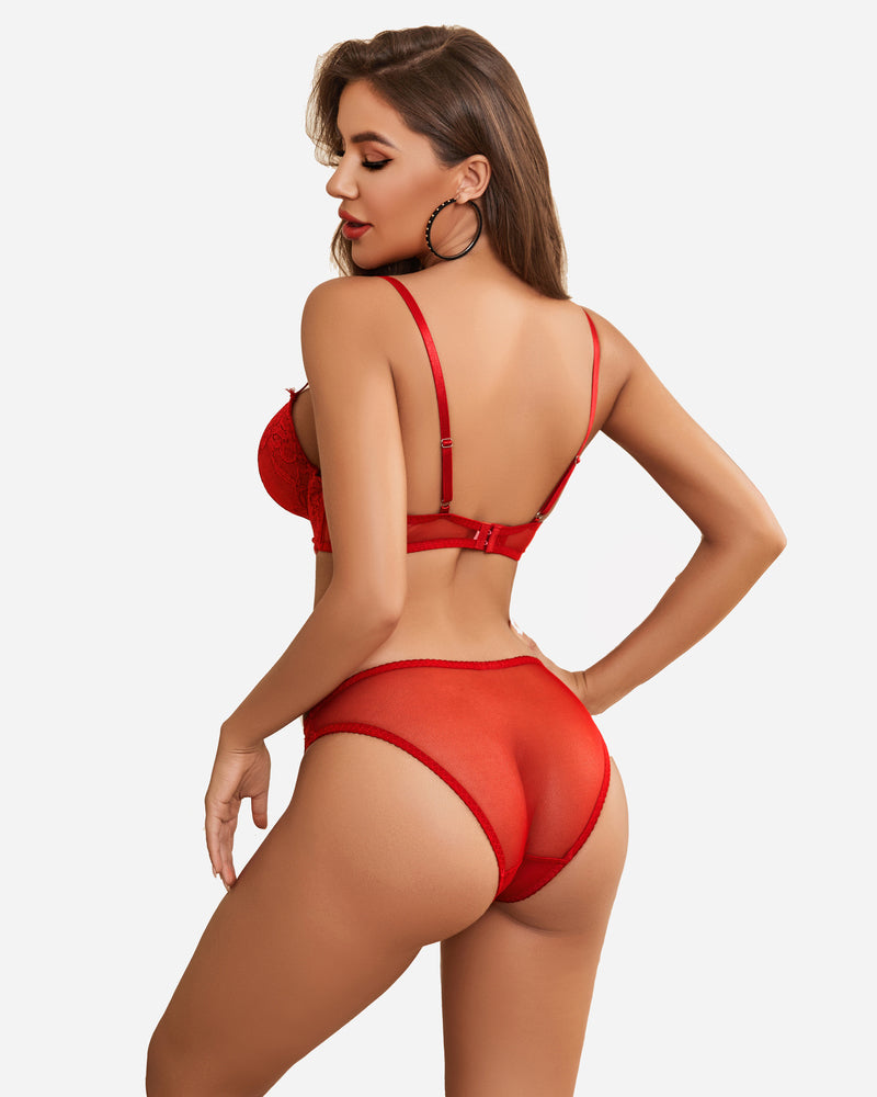 Lace Underwear Bra and Panty Sets Lingerie Sets-Bra Sets - Tophatter Daily Deals