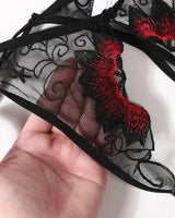 Floral Briefs Embroidered Thongs Panties Lingeries-panties - Tophatter Daily Deals