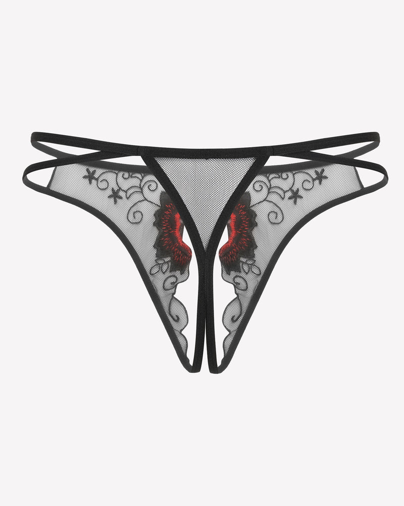 Floral Briefs Embroidered Thongs Panties Lingeries-panties - Tophatter Daily Deals
