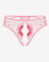 Floral Briefs Embroidered Thongs Panties Lingeries-panties - Tophatter Daily Deals