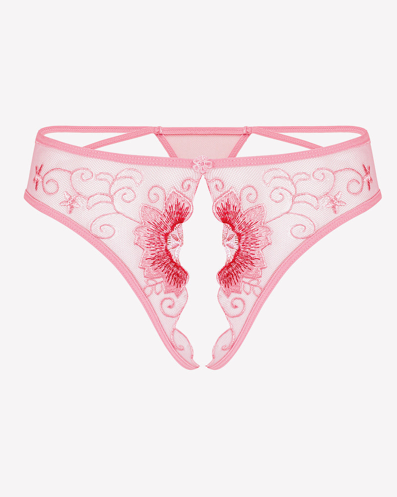 Floral Briefs Embroidered Thongs Panties Lingeries-panties - Tophatter Daily Deals