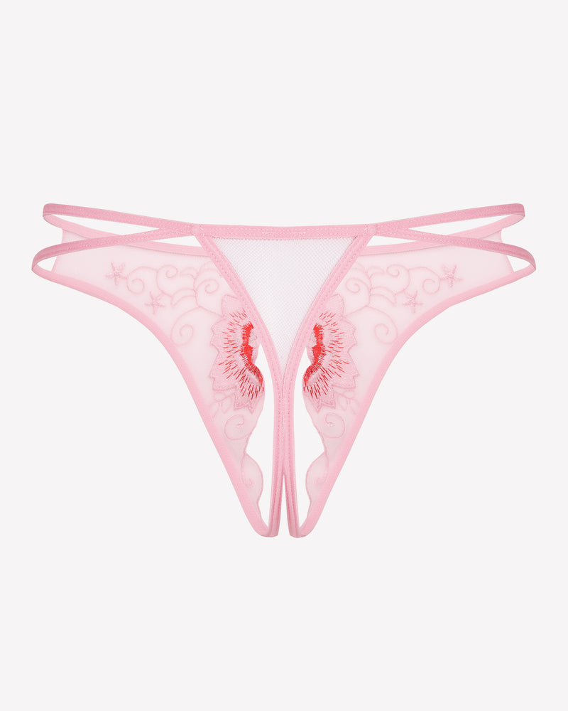 Floral Briefs Embroidered Thongs Panties Lingeries-panties - Tophatter Daily Deals
