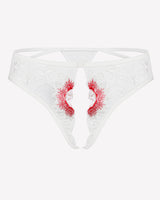 Floral Briefs Embroidered Thongs Panties Lingeries-panties - Tophatter Daily Deals