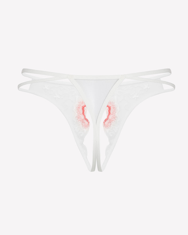 Floral Briefs Embroidered Thongs Panties Lingeries-panties - Tophatter Daily Deals