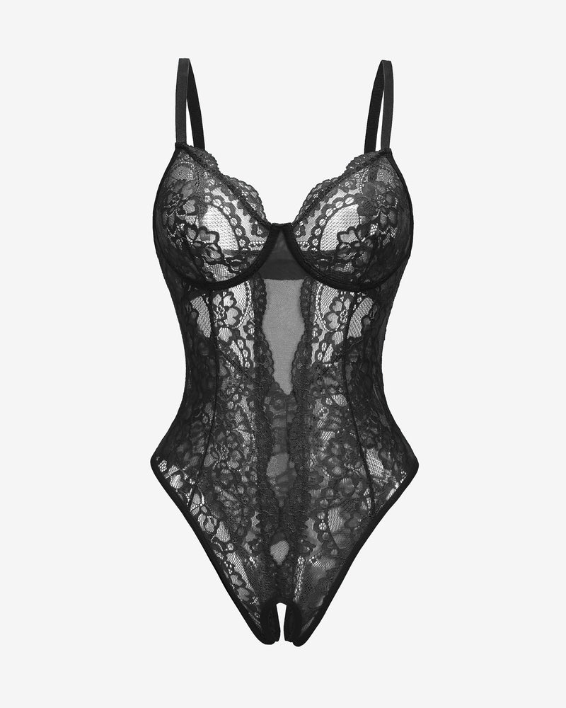 Deep V Cut Out One Piece lingerie Lingeries-Bodysuits - Tophatter Daily Deals