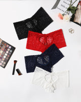Lace BoyShorts High Waist Panties Black White Red Navy Blue Lingeries-panties - Tophatter Daily Deals
