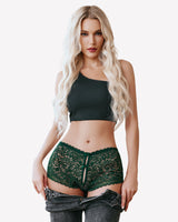Lace BoyShorts High Waist Panties Lingeries-panties - Tophatter Daily Deals