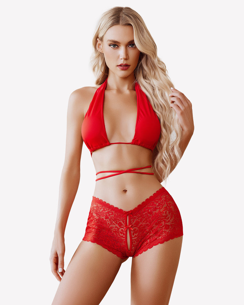 Lace BoyShorts High Waist Panties Lingeries-panties - Tophatter Daily Deals