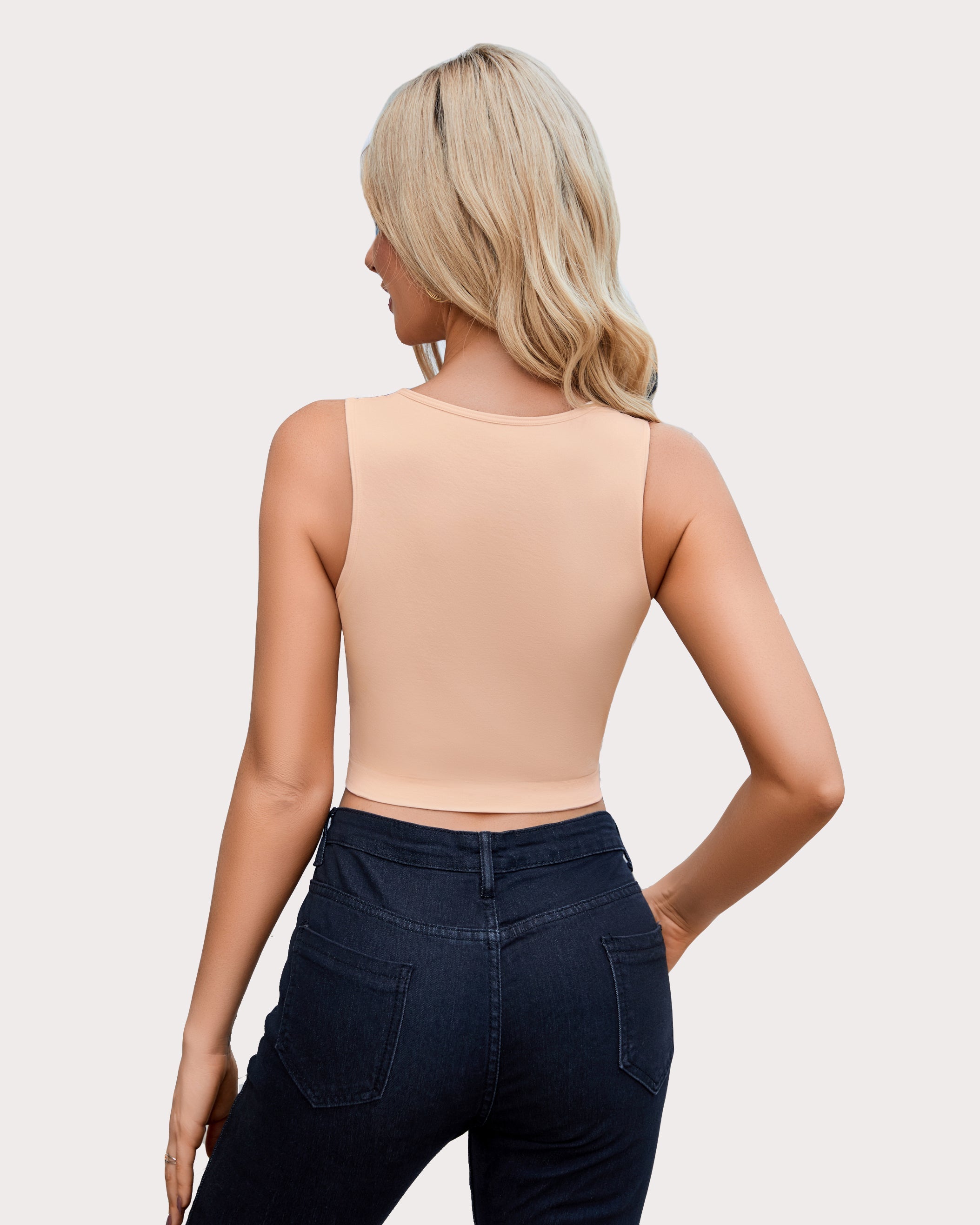 Fishnet Top Cut Out Crop Tank Top Lingeries-Crop tops - Tophatter Daily Deals