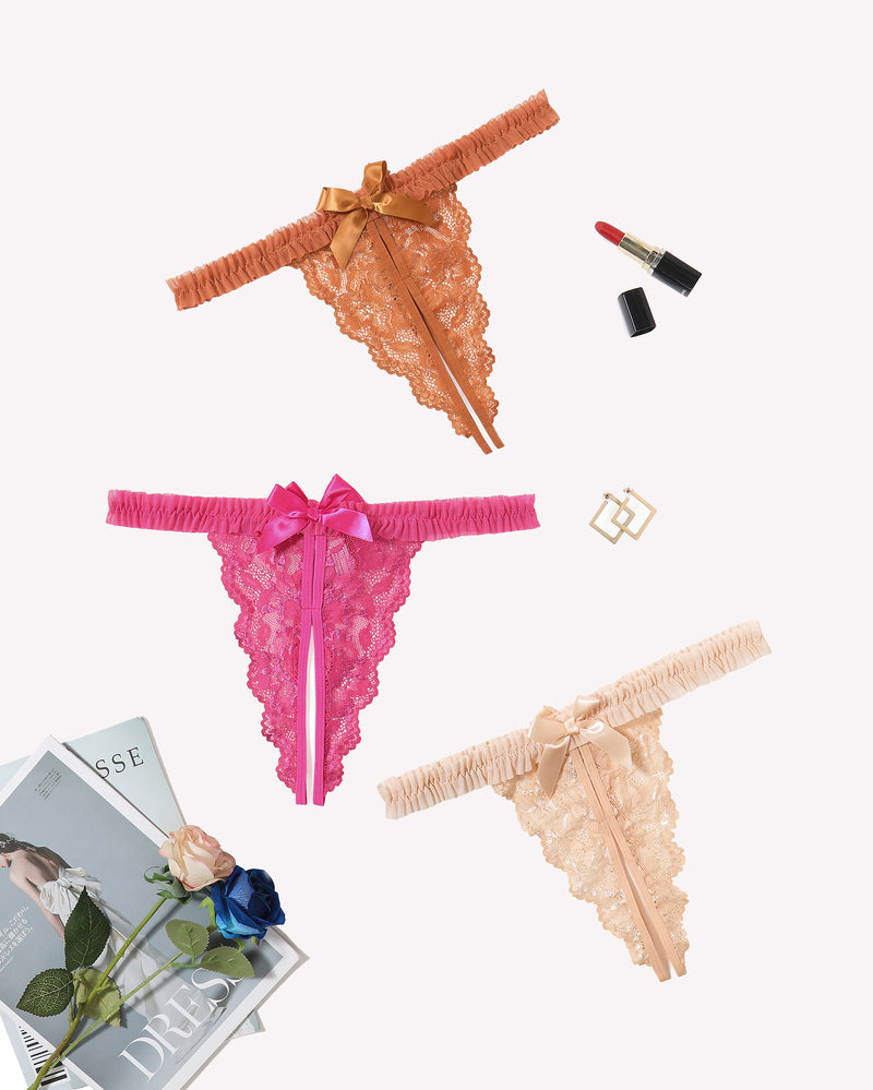 Floral Lace Panties Naughty Lingerie Orange+rose Red+champagne Lingeries-panties - Tophatter Daily Deals