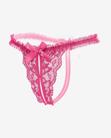 Floral Lace Panties Naughty Lingerie Rose Red Lingeries-panties - Tophatter Daily Deals