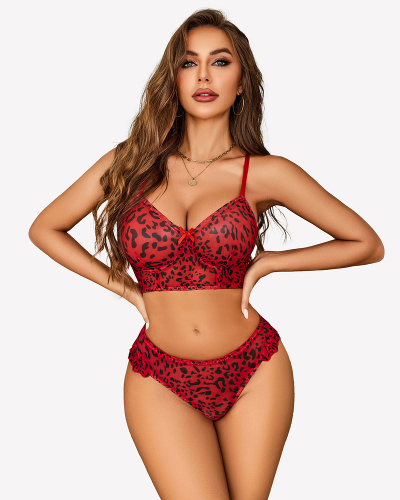 Mesh Bralette And Panty Sets Outfits Lingerie Sets-Bra Sets - Tophatter Daily Deals