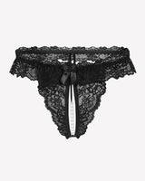 Lace Low Waist Thongs with Pearls Ball Lingeries-panties - Tophatter Daily Deals