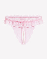 Lace Low Waist Thongs with Pearls Ball Lingeries-panties - Tophatter Daily Deals