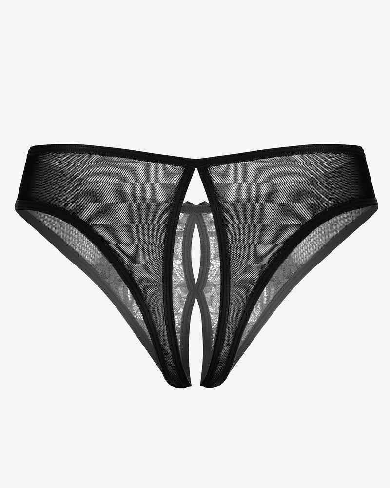 Mesh Panties Briefs with Cute Bow Lingeries-panties - Tophatter Daily Deals