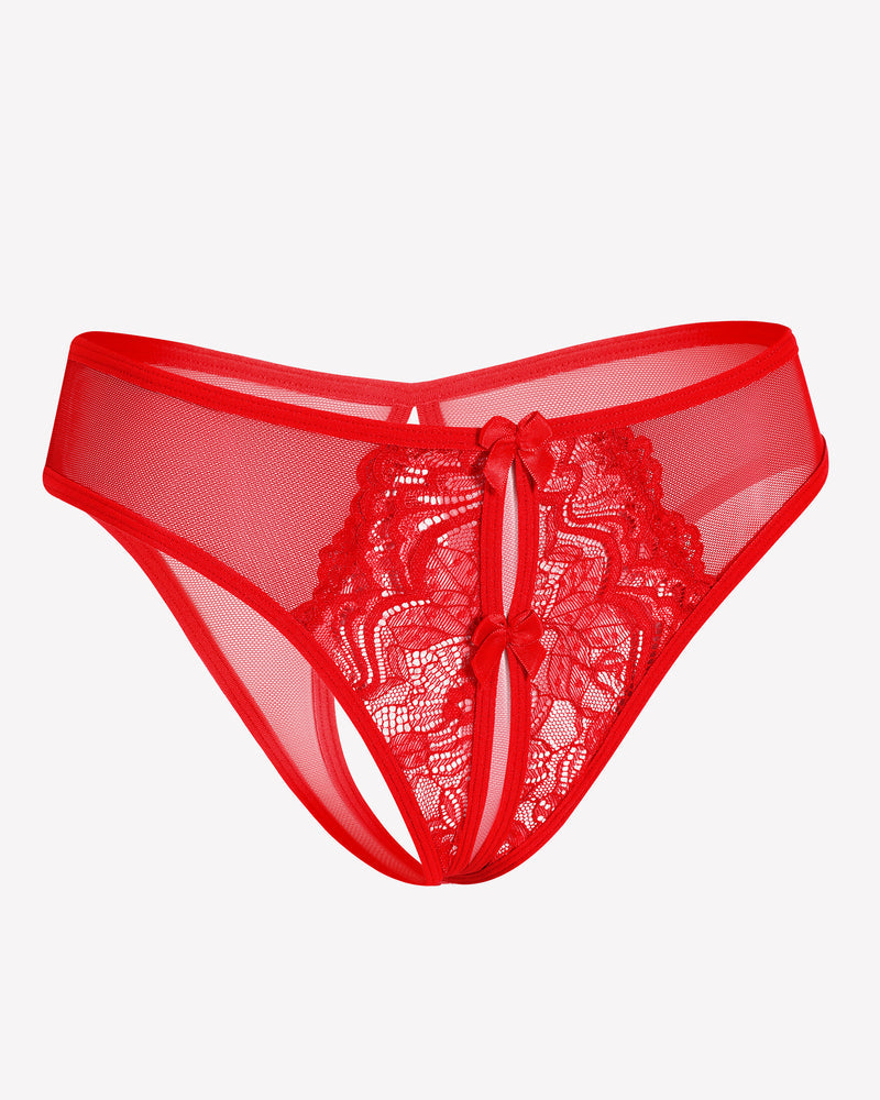Mesh Panties Briefs with Cute Bow Lingeries-panties - Tophatter Daily Deals