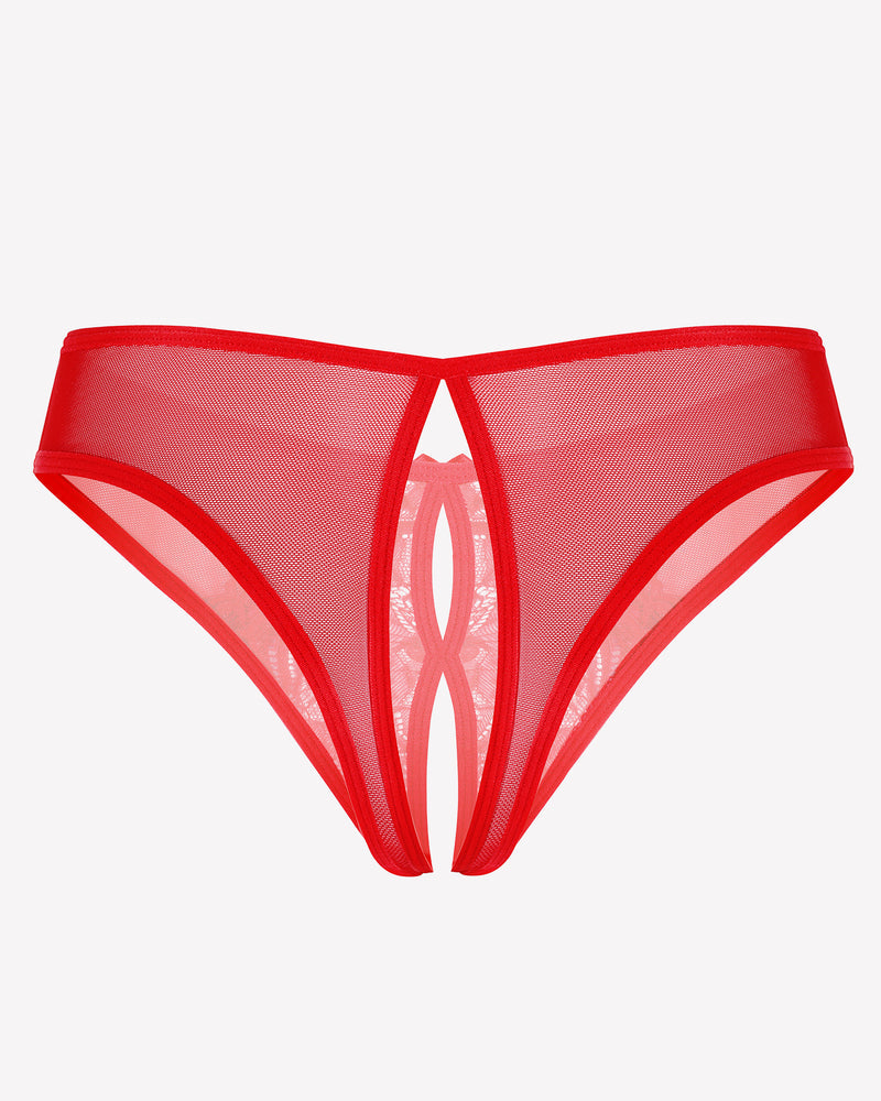 Mesh Panties Briefs with Cute Bow Lingeries-panties - Tophatter Daily Deals