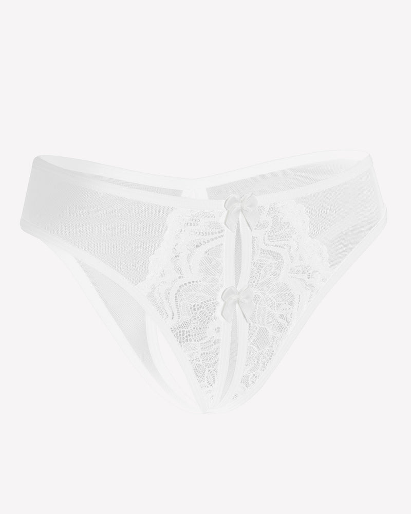 Mesh Panties Briefs with Cute Bow Lingeries-panties - Tophatter Daily Deals
