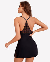 Lace Nightgown V Neck Soft Chemise Lingeries-Chemises - Tophatter Daily Deals
