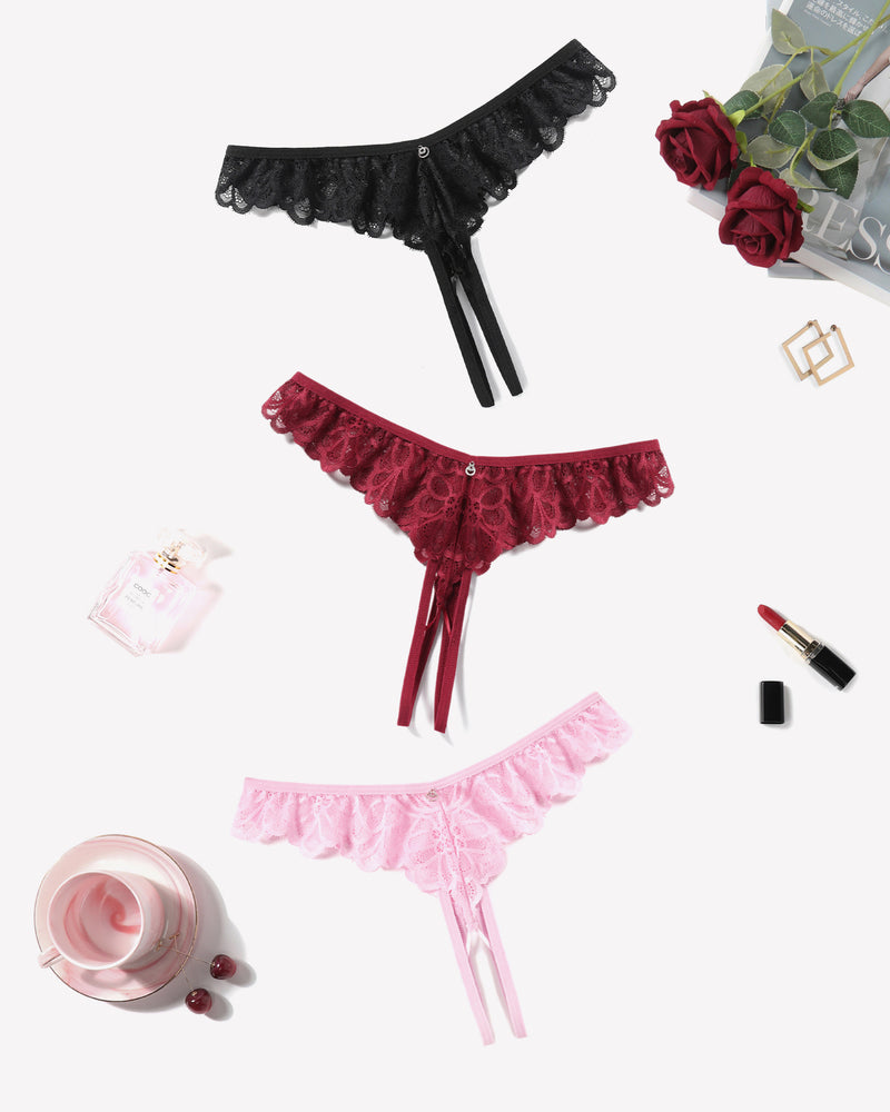 Lace Panties Criss Corss Thong Lingeries-panties - Tophatter Daily Deals