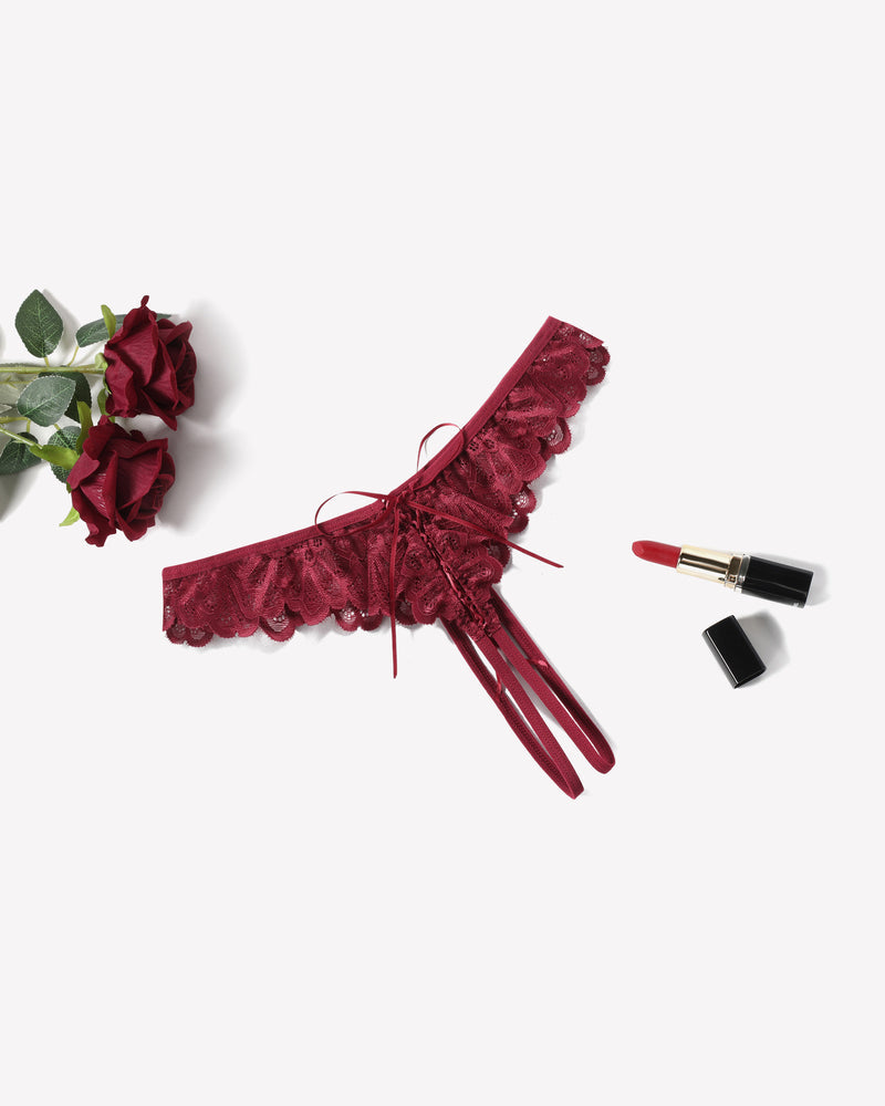 Lace Panties Criss Corss Thong Briefs Lingeries-panties - Tophatter Daily Deals