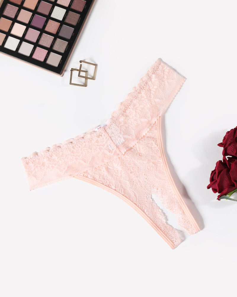 Low Rise T Back Hipster Thong Light Pink Lingeries-panties - Tophatter Daily Deals