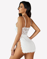 Chain Side Slit Babydoll Lingerie-Babydolls - Tophatter Daily Deals