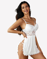 Chain Side Slit Babydoll Lingerie-Babydolls - Tophatter Daily Deals