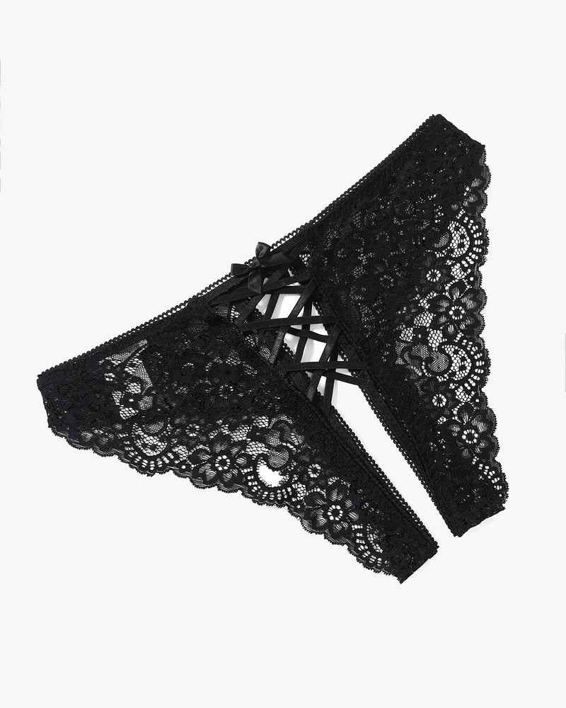 Criss Cross Lace Hipster Panty Lingeries-panties - Tophatter Daily Deals