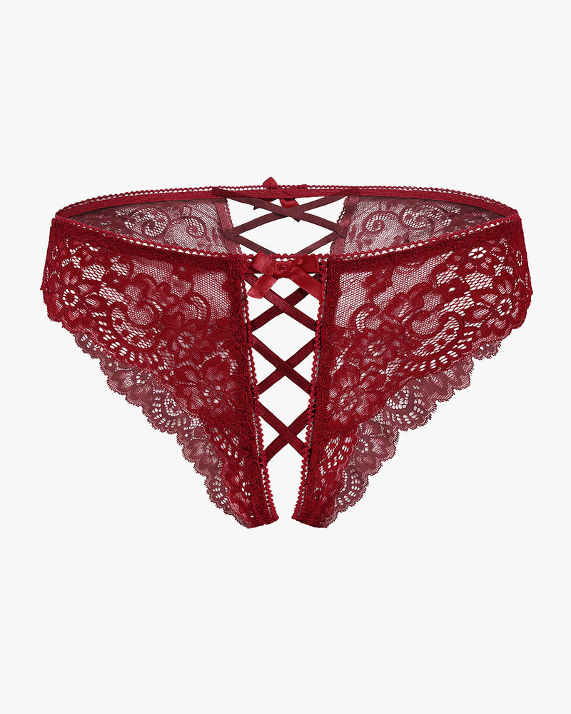 Criss Cross Lace Hipster Panty Lingeries-panties - Tophatter Daily Deals