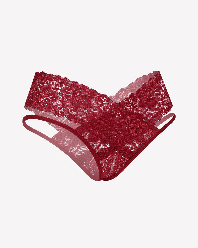 Lace Briefs V-Shape Cheeky Panties Lingeries-panties - Tophatter Daily Deals