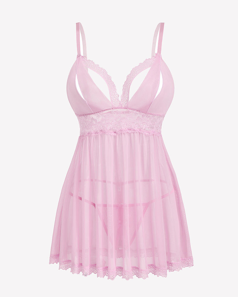 Lace Babydoll Boudoir Outfits Lingerie-Babydolls - Tophatter Daily Deals