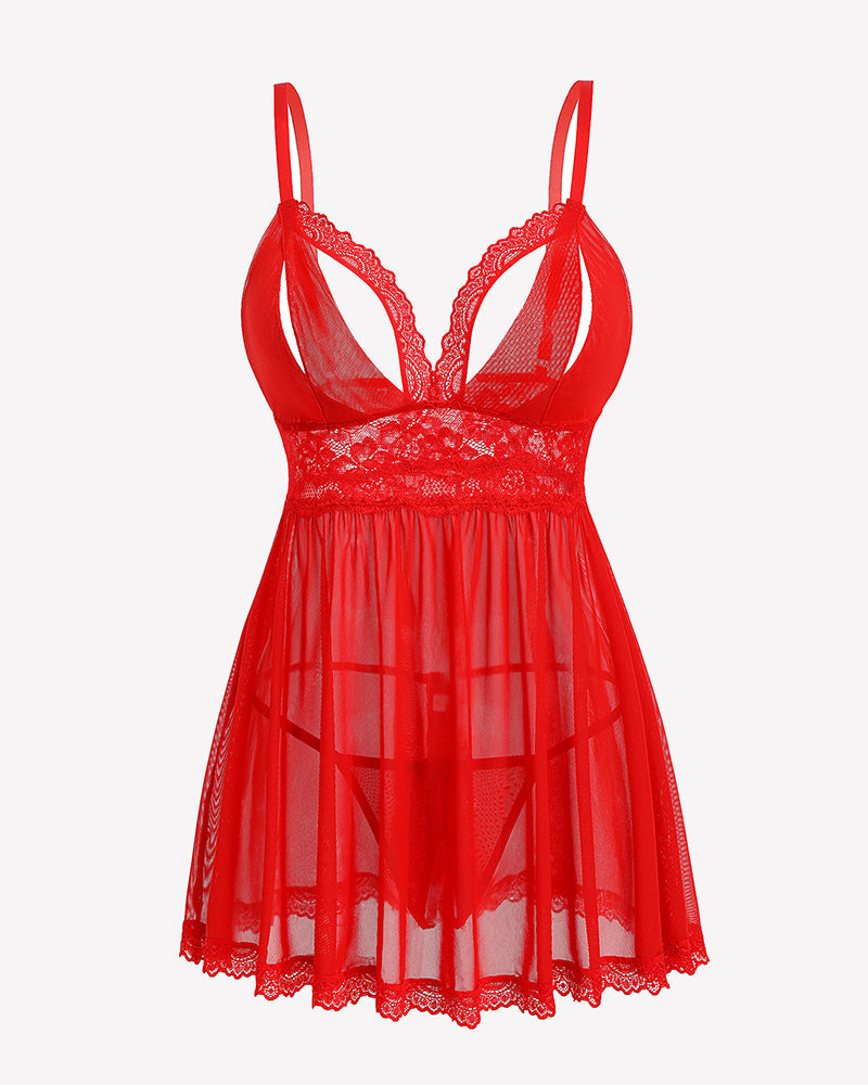 Lace Babydoll Boudoir Outfits Lingerie-Babydolls - Tophatter Daily Deals