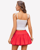 Bubble Boho High Waisted Mini Skirt Lingeries-mini skirts - Tophatter Daily Deals