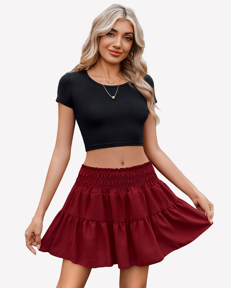 Flowy A Line Short Skirt Lingeries-mini skirts - Tophatter Daily Deals