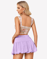 Bubble Puffy Hem A Line Skirts Lingeries-mini skirts - Tophatter Daily Deals