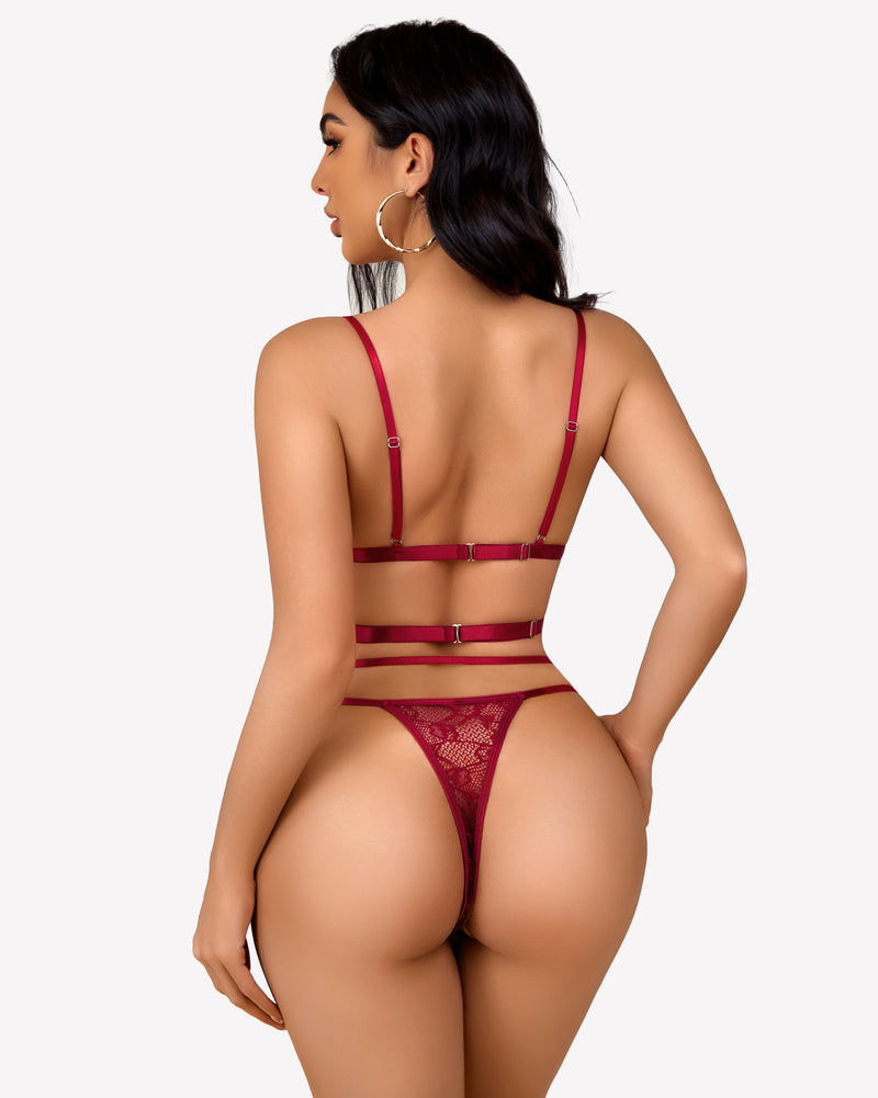 Exotic Sets Lace Bra And Panty Sets Lingerie Sets-Bra Sets - Tophatter Daily Deals