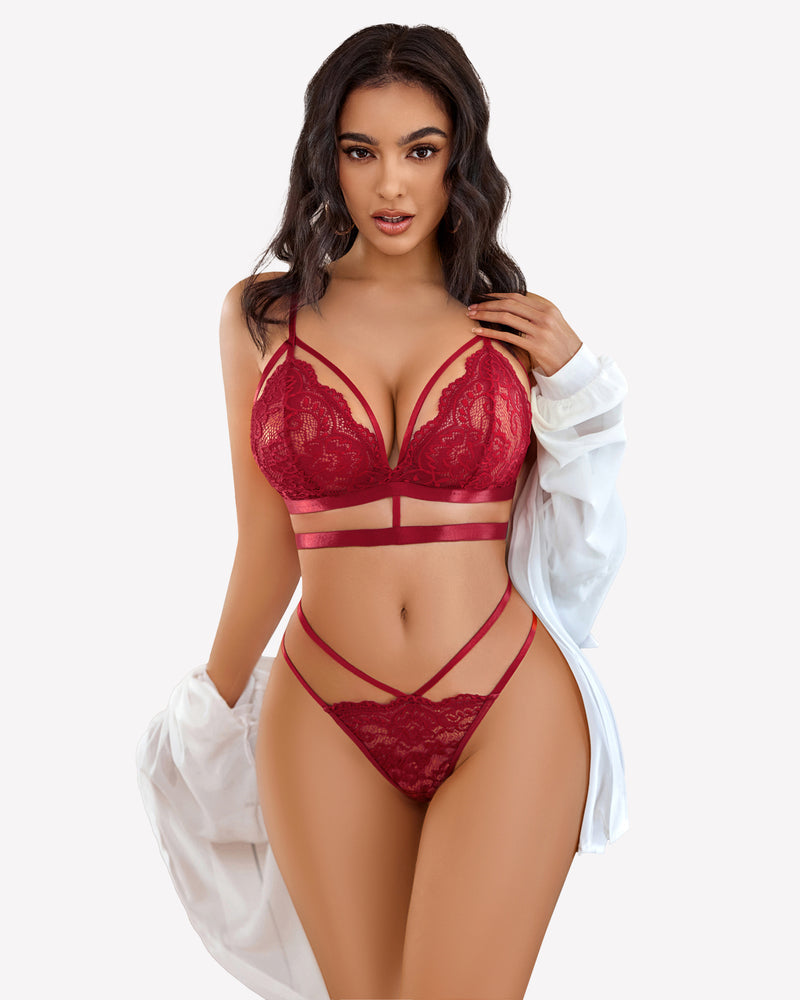 Exotic Sets Lace Bra And Panty Sets Lingerie Sets-Bra Sets - Tophatter Daily Deals