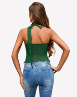 Mesh Tank Y2K Crop Top Lingeries-Crop tops - Tophatter Daily Deals