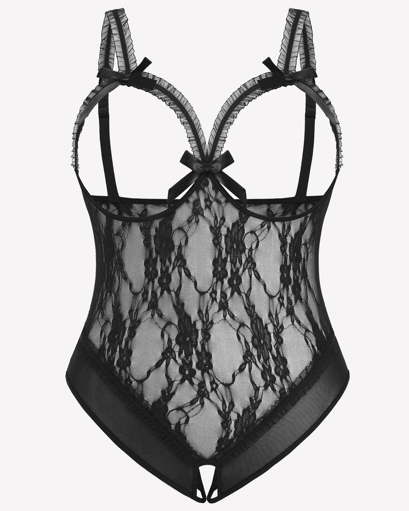 Plus Size Crotchless Exotic Lace Teddies Lingerie Sets-Plus size - Tophatter Daily Deals