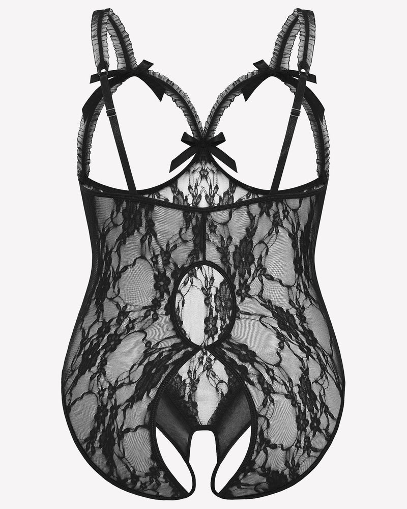 Plus Size Crotchless Exotic Lace Teddies Lingerie Sets-Plus size - Tophatter Daily Deals