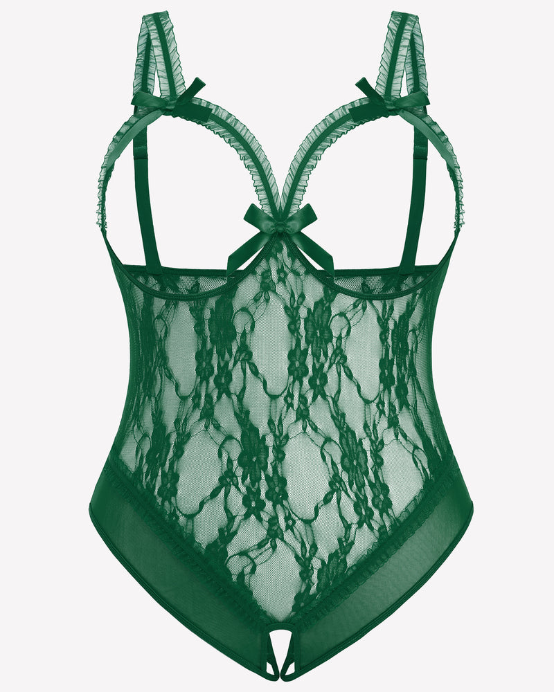 Plus Size Crotchless Exotic Lace Teddies Lingerie Sets-Plus size - Tophatter Daily Deals
