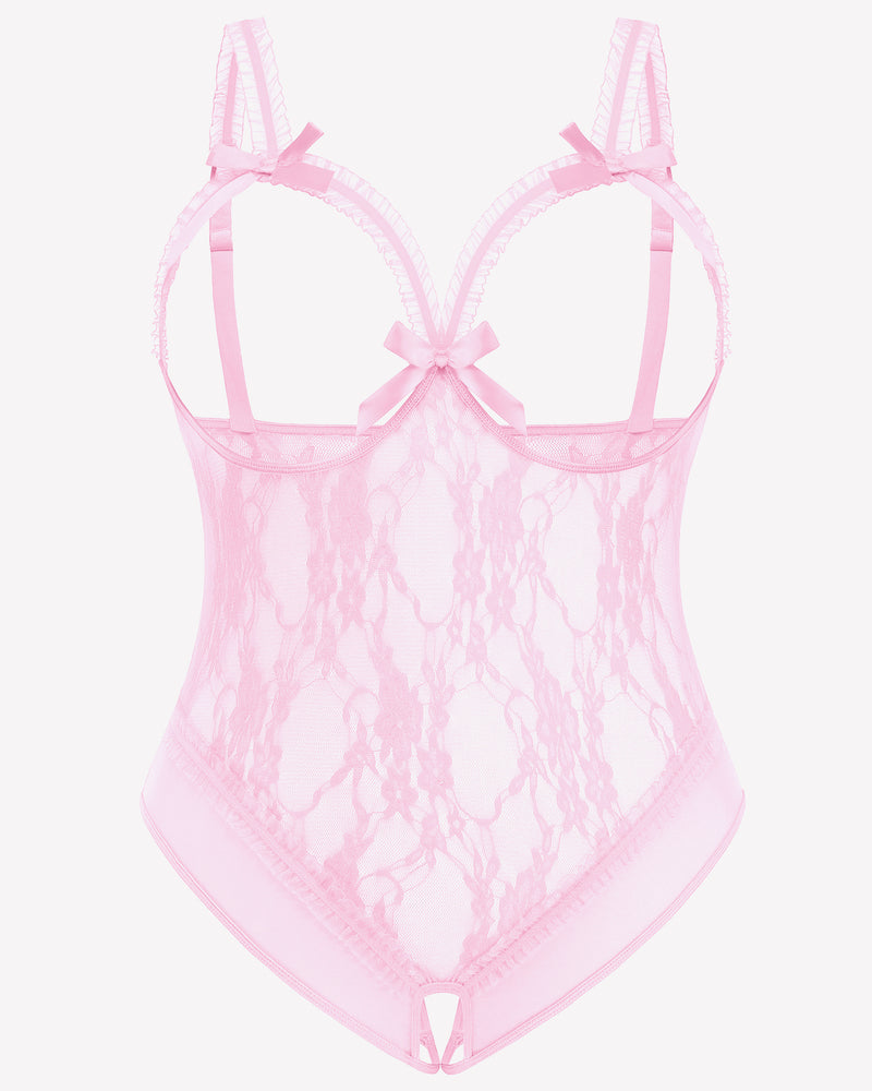 Plus Size Crotchless Exotic Lace Teddies Lingerie Sets-Plus size - Tophatter Daily Deals