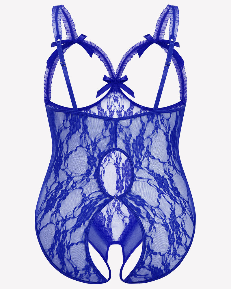 Plus Size Crotchless Exotic Lace Teddies Lingerie Sets-Plus size - Tophatter Daily Deals